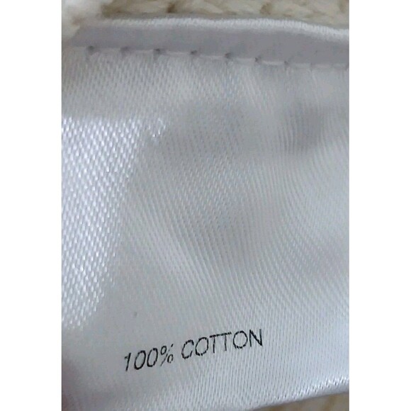 Cremieux Classics Men's L 1/4 Zip Cream Pullover Cable Knit Sweater Grandpacore - Picture 10 of 13